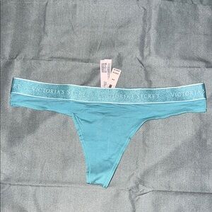 Victoria's Secret Aqua Blue Thong